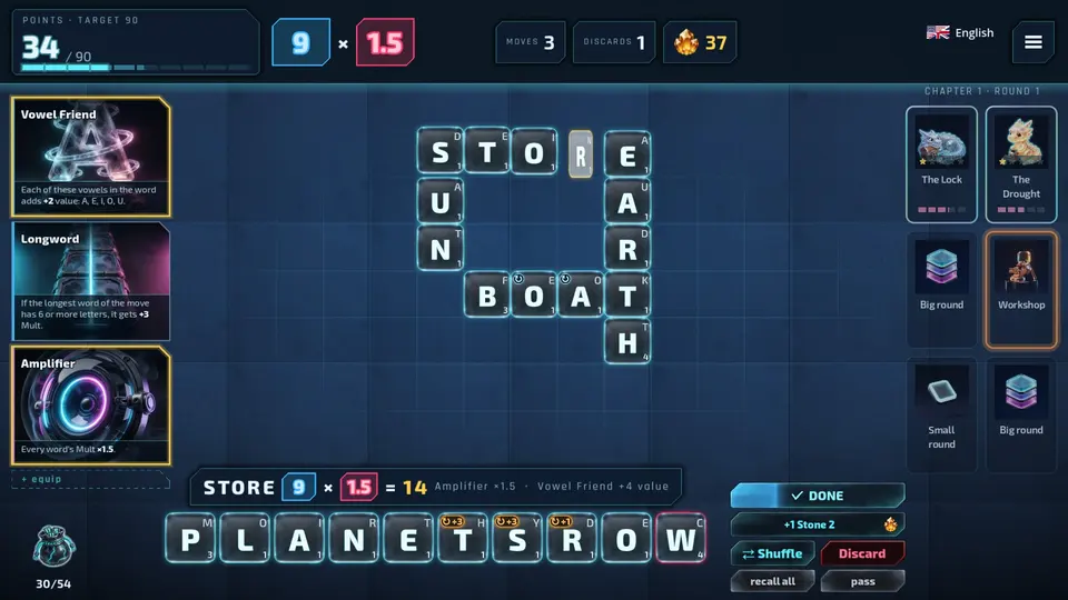 A stone being flipped on the board