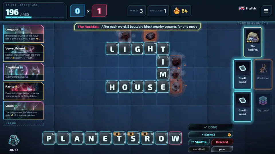 Many stones and points in a single move