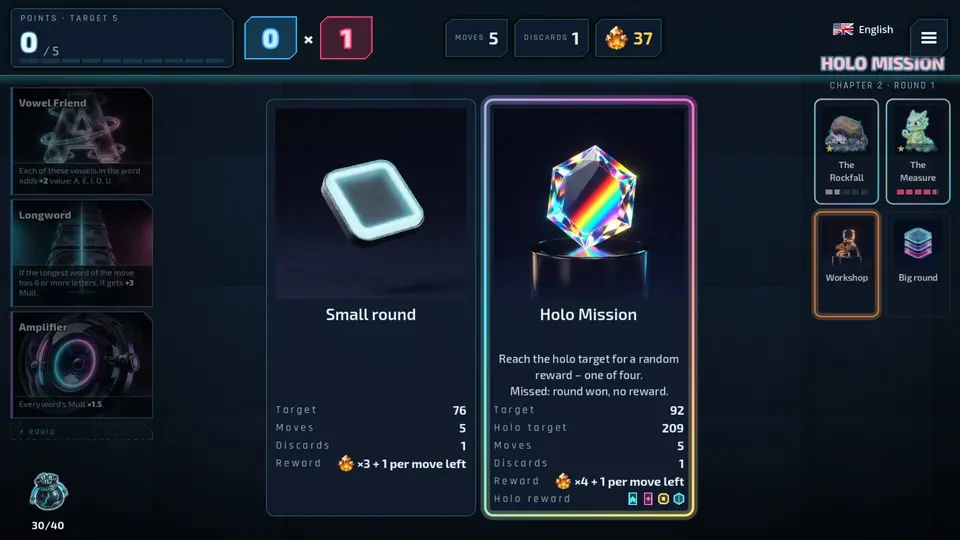 Choosing the path between small and big round