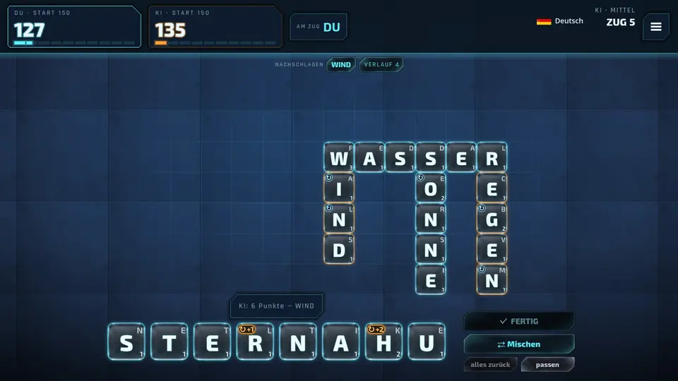Eine Partie gegen die KI