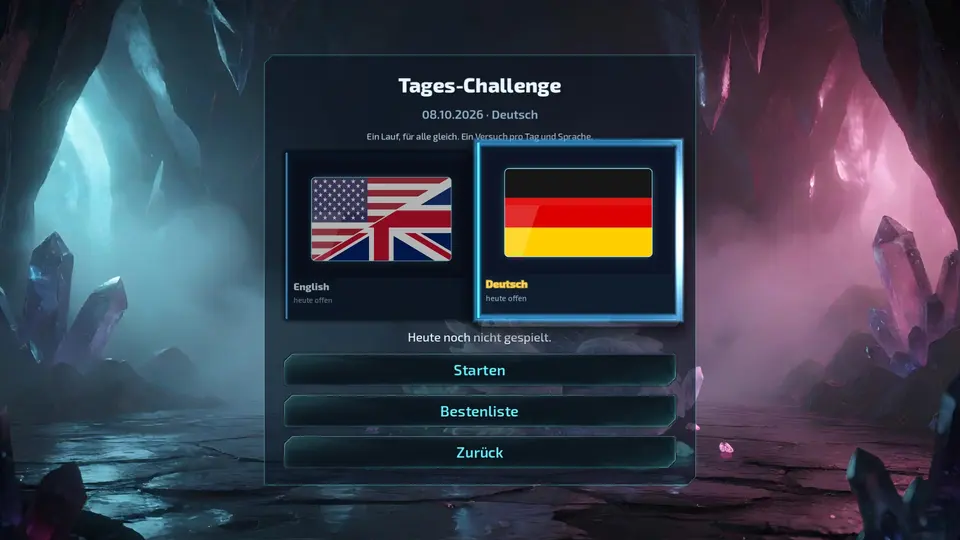 Die Tages-Challenge mit Bestenliste