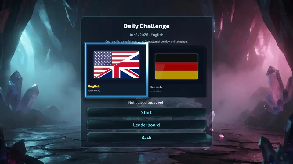 The Daily Challenge with its leaderboard